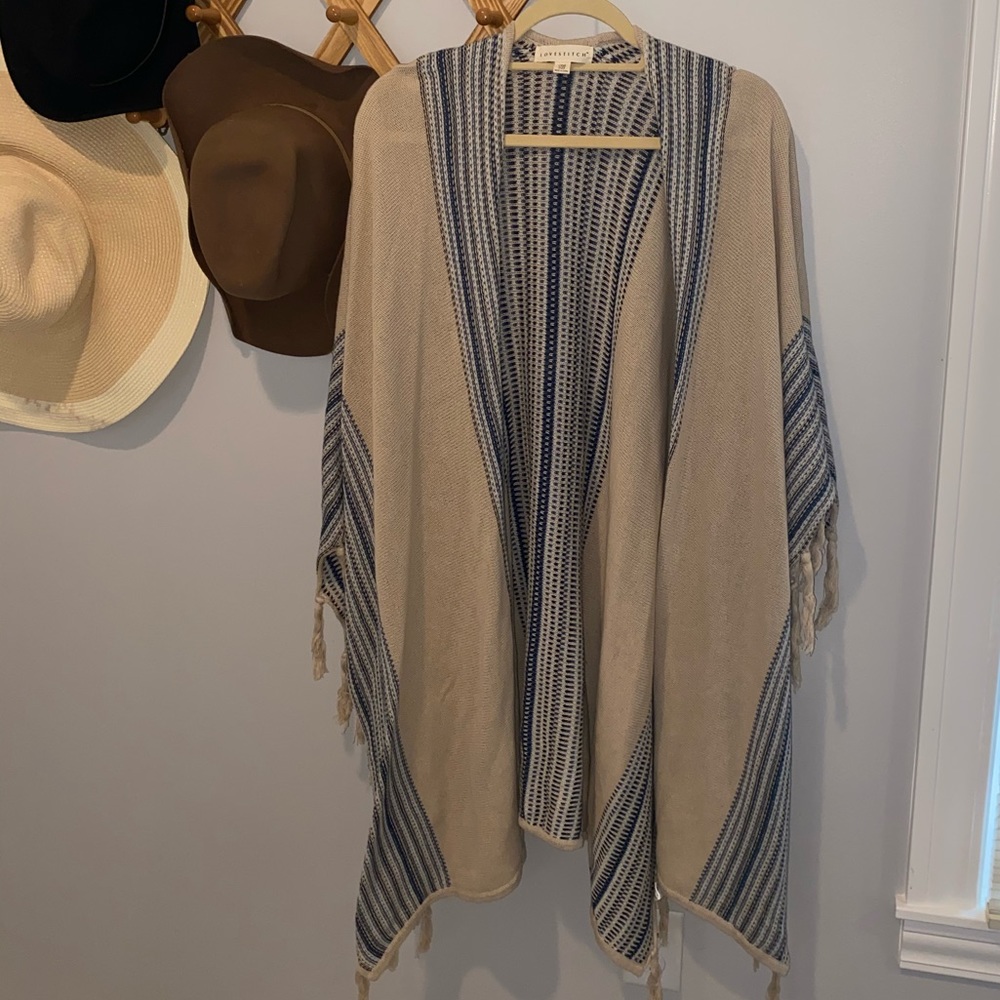 Lovestitch Poncho Cape cardigan